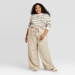 Coupon 🤩 Women's Animal Print Crewneck Pullover Sweater - A New Day™ Cream L ⭐ -Outlet New Day Wear Store unnamed file 4392