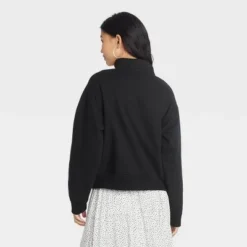 Promo 🌟 Women's Fleece Quarter Zip Sweatshirt - A New Day™ 🤩