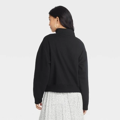 Promo 🌟 Women's Fleece Quarter Zip Sweatshirt - A New Day™ 🤩 3 Promo 🌟 Women's Fleece Quarter Zip Sweatshirt - A New Day™ 🤩