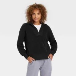 Best reviews of ✔️ Women's Sherpa Quarter Zip Sweatshirt - A New Day™ ✔️ -Outlet New Day Wear Store unnamed file 4437