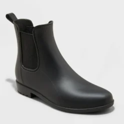 Outlet 😍 Women's Chelsea Rain Boots - A New Day™ Black 🧨 10 Outlet 😍 Women's Chelsea Rain Boots - A New Day™ Black 🧨 -Outlet New Day Wear Store unnamed file 451