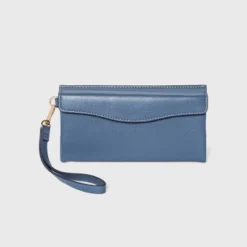 Top 10 🛒 Flap Pouch with Folded Double Interior Wristlet - A New Day™ Blue 👍 -Outlet New Day Wear Store unnamed file 4539