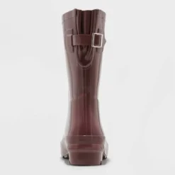 Coupon 🤩 Women's Vicki Mid Calf Rubber Rain 🎉 Boots - A New Day™ Jet Black ⌛ -Outlet New Day Wear Store unnamed file 456