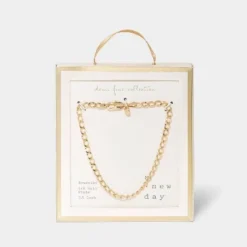 Cheap ⌛ 14K Gold Plated Chain Bracelet - A New Day™ 👏