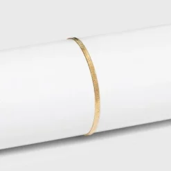 Outlet 👍 14K Gold Plated Herringbone Chain Bracelet - A New Day™ 🧨 -Outlet New Day Wear Store unnamed file 477
