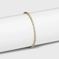 Outlet ❤️ 14K Gold Plated Cubic Zirconia Tennis Bracelet - A New Day™ 🔔 -Outlet New Day Wear Store unnamed file 479