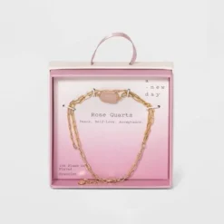 Best reviews of 👍 Silver Plated Gold Layered Chain Bracelet - A New Day™ Amazonite ❤️ -Outlet New Day Wear Store unnamed file 498