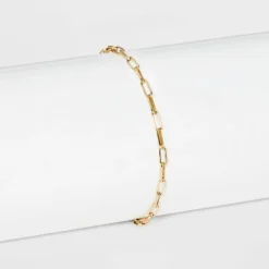 Top 10 🤩 Sterling Silver Paperlink Chain Bracelet - A New Day™ 🎉