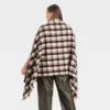 Cheap 🛒 Women's Plus Size Plaid Wrap Jacket - A New Day™ Brown One Size 💯 -Outlet New Day Wear Store unnamed file 559