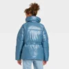Discount ⌛ Women's Medium Length Wet Look Puffer Jacket - A New Day™ ✨ -Outlet New Day Wear Store unnamed file 578