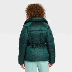 Best Sale 🥰 Women's Medium Length Shine Puffer Jacket - A New Day™ 😀