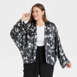 Top 10 🛒 Women's Plus Size Floral Print Short Duster - A New Day™ One Size ❤️ -Outlet New Day Wear Store unnamed file 589