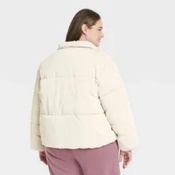 Cheap 🧨 Women's Short Iridescent Puffer Jacket - A New Day™ ✨
