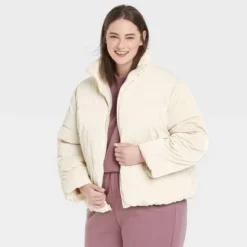 Cheap 🧨 Women's Short Iridescent Puffer Jacket - A New Day™ ✨ -Outlet New Day Wear Store unnamed file 600
