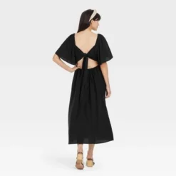Brand new ⭐ Women's Flutter Short Sleeve Tie-Back 🥰 Dress - A New Day™ ⌛