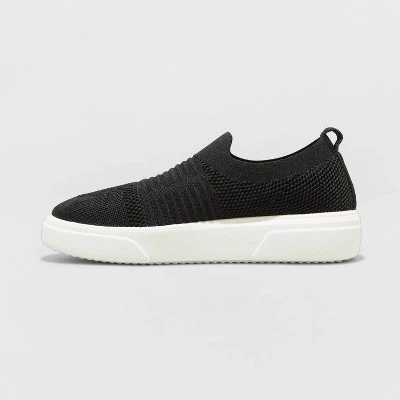 Promo ❤️ Women's Khloe Knit Sneakers - A New Day™ Black ✨