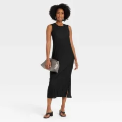 Deals 🌟 Women's Sleeveless Plisse Knit Dress - A New Day™ ⭐ -Outlet New Day Wear Store unnamed file 702