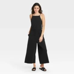 Brand new ⌛ Women's Sleeveless Smocked Waist Jumpsuit - A New Day™ ⌛ -Outlet New Day Wear Store unnamed file 738