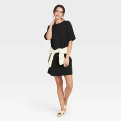 Best deal 🥰 Women's Elbow Sleeve Knit T-Shirt Dress - A New Day™ 😍 -Outlet New Day Wear Store unnamed file 742