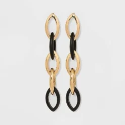 Promo ⭐ Dangle Link Earrings - A New Day™ Black ❤️ 10 Promo ⭐ Dangle Link Earrings - A New Day™ Black ❤️ -Outlet New Day Wear Store unnamed file 763