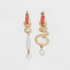 Best Sale 🤩 Huggie Hoop Earrings - A New Day™ Rust ✔️ -Outlet New Day Wear Store unnamed file 780