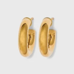 Best Pirce 🌟 14K Gold Plated Tube Hoop Post Drop Earrings - A New Day™ 💯 -Outlet New Day Wear Store unnamed file 840