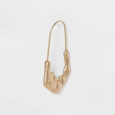 Hot Sale 👏 Molten 🛒 Hammered Hoop Earrings - A New Day™ Gold ❤️ 3 Hot Sale 👏 Molten 🛒 Hammered Hoop Earrings - A New Day™ Gold ❤️