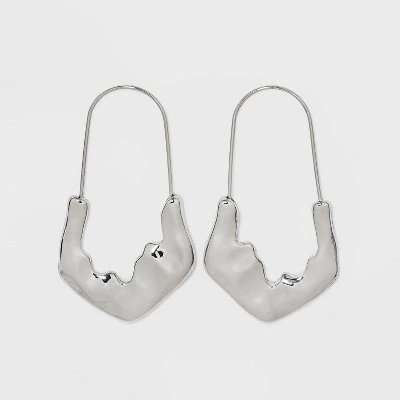 Hot Sale 👏 Molten 🛒 Hammered Hoop Earrings - A New Day™ Gold ❤️ 6 Hot Sale 👏 Molten 🛒 Hammered Hoop Earrings - A New Day™ Gold ❤️ - Image 4