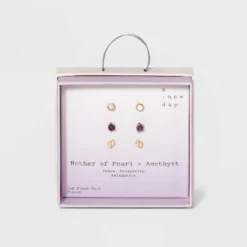 Cheapest ✨ Silver Plated Semi-Precious Stud Earring Set 3pc - A New Day™ Strawberry And Rose Quartz ✨ 14 Cheapest ✨ Silver Plated Semi-Precious Stud Earring Set 3pc - A New Day™ Strawberry And Rose Quartz ✨ -Outlet New Day Wear Store unnamed file 928