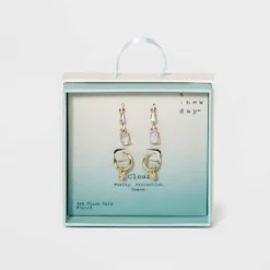 Promo 💯 Silver Plated Cubic Zirconia Interchangeable Charm Gold Hoop Earrings - A New Day™ Amber 🛒 11 Promo 💯 Silver Plated Cubic Zirconia Interchangeable Charm Gold Hoop Earrings - A New Day™ Amber 🛒 -Outlet New Day Wear Store unnamed file 935