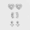 Best reviews of 💯 Sterling Silver Cubic Zirconia Heart and Stacked Stud Earring Set - A New Day™ Silver ❤️ 1 Best reviews of 💯 Sterling Silver Cubic Zirconia Heart and Stacked Stud Earring Set - A New Day™ Silver ❤️ -Outlet New Day Wear Store unnamed file 941