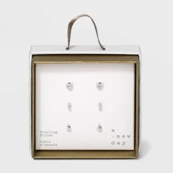 Best reviews of 💯 Sterling Silver Cubic Zirconia Heart and Stacked Stud Earring Set - A New Day™ Silver ❤️ 7 Best reviews of 💯 Sterling Silver Cubic Zirconia Heart and Stacked Stud Earring Set - A New Day™ Silver ❤️ -Outlet New Day Wear Store unnamed file 943