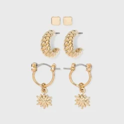 Cheapest ⭐ Huggie and Twisted Hoop with Stud Trio Earrings - A New Day™ Gold 🤩 5 Cheapest ⭐ Huggie and Twisted Hoop with Stud Trio Earrings - A New Day™ Gold 🤩 -Outlet New Day Wear Store unnamed file 977