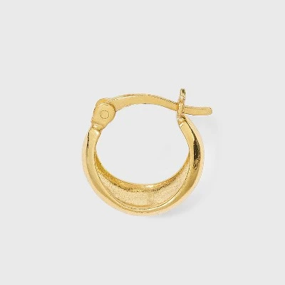 Budget β Sterling Silver Tapered Hoop Earrings - A New Day™ Gold π€© 3 Budget β Sterling Silver Tapered Hoop Earrings - A New Day™ Gold π€©