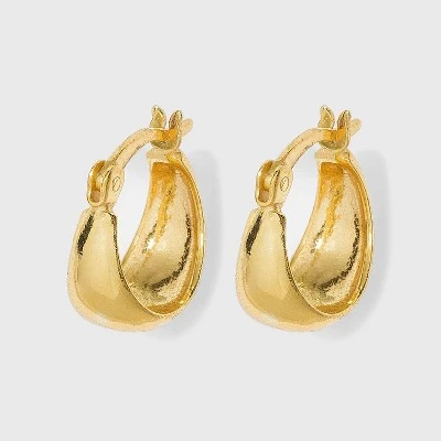 Budget β Sterling Silver Tapered Hoop Earrings - A New Day™ Gold π€© 4 Budget β Sterling Silver Tapered Hoop Earrings - A New Day™ Gold π€© - Image 2