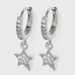 Budget ❤️ Sterling Silver Cubic Zirconia Huggie Hoop Earrings - A New Day™ Silver Cross 😍 9 Budget ❤️ Sterling Silver Cubic Zirconia Huggie Hoop Earrings - A New Day™ Silver Cross 😍 -Outlet New Day Wear Store unnamed file 988